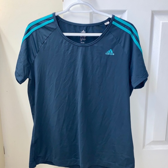 Adidas Short Sleeve Climacool Workout top/T-shirt - Picture 1 of 5